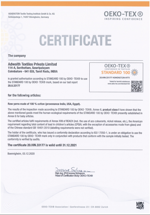 Certificate 1